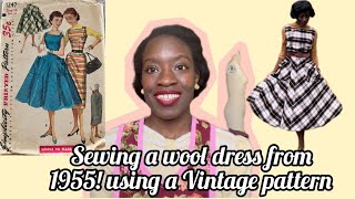 Sewing a Wool jumper from a true vintage pattern simplicity 1247