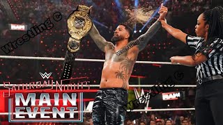 15 January 2025 Main event Jey Uso Win World Heavyweight Championship - WWE Highlights Today