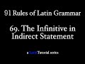 Rule 69: The Infinitive in Indirect Statement