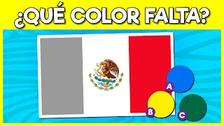 ¿Cuál es el COLOR que falta a la bandera? 🤔🤔 ADIVINA el color