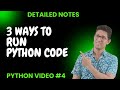 Master Python: 3 Ways to Run Python Code Locally & Online | Python Tutorial | Interactive Mode