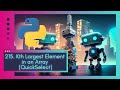 QuickSelect LeetCode 215. Kth Largest Element in an Array in Real-Time with Python