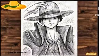 HOW TO DRAW LUFFY || One piece tutorial.         #onepiece #drawing #luffy #anime