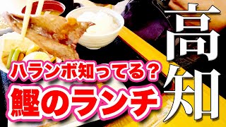 ハランボ知ってる？【ランチ】高知でもなかなかお目にかかれないレアなカツオ【旅行VLOG、レビュー】おかずを取るタイプの食堂「ごはん家いの」で自分だけのランチ定食！紅葉を見ながら歩いて行ってみた！