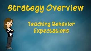 Teaching Behavior Expectations