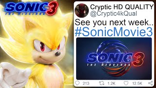 Sonic Movie 3 TRAILER RELEASE DATE UPDATE!! [more leakers..]