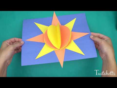 3D Paper Sun - Construction Paper Crafts for Kids! 3D Paper Sun - Construction Paper Crafts for Kids!