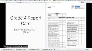Standards Based Progress Reports
