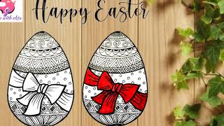 How to draw Easter egg | Easy Easter egg drawing | Easter egg Mandala | Easter Drawings