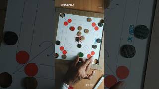 How to make carrom board at Home by cardboard 🔥 #shorts
