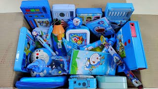 Doraemon Stationery Collection From The Box, Pencil Case, Pen, Eraser, Watch, 5in1 Kit, Ultimate Toy