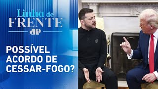 Trump e Zelensky discutem guerra ao vivo | LINHA DE FRENTE