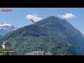 paragliding in switzerland 🇨🇭 tourist attraction in interlaken سوئٹزرلینڈ میں پیرا گلائڈنگ