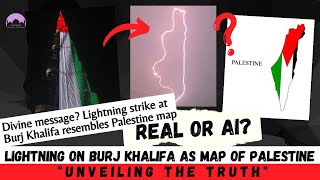 The Truth Behind the Viral Lightning on Burj Khalifa as the map of Palestine