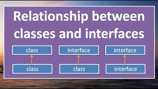 Relationship between classes and interfaces in JAVA,part-2,#59