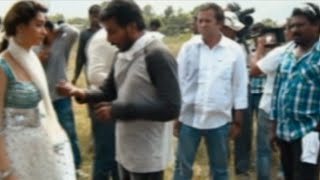 Racha Movie Making - Title Credits Song - Ram Charan Escapes Train Accident