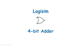 4 bit Adder | Design With Logisim