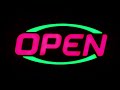 extra large led open sign for business multi color 32