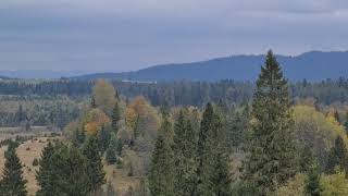 Bieszczady. Widok na ukraińskie Sianki.