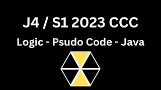 CCC 2023 J4 / S1 - Trianglane (SOLUTION!)