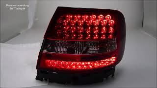 SW-Light LED Rückleuchten passend für Audi A4 B5 Limo 1995-10/2000 red/crystal SW-Tuning