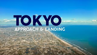 Approach \u0026 Landing at Tokyo Narita NRT 【4K Seat View】ANA Airlines