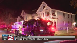 2 fires reported in Utica overnight