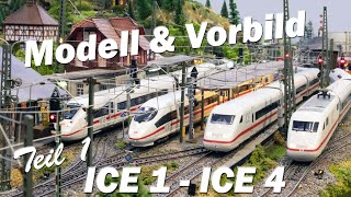 ICE 1 - ICE 4 in model \u0026 original - part 1: ICE 1 (Märklin)