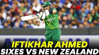 Iftikhar Ahmed All Sixes vs New Zealand | PCB | M2B2A