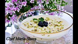 Firni Recipe-Ferni- Afghan pudding- Afghan dessert-milk pudding- Afghan recipes