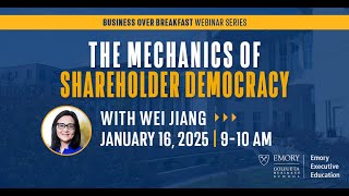 The Mechanics of Shareholder Democracy - Business over Breakfast