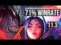 AATROX vs IRELIA (TOP) | Rank 2 Aatrox, 71% winrate, 6/1/6 | BR Challenger | v11.3