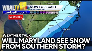 Weather Talk: Parts of winter storm could impact Maryland