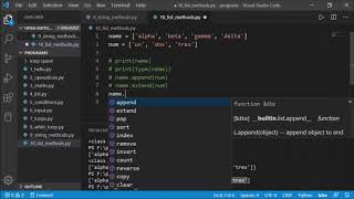 13. List methods in Python Programming - Python Tutorials