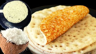 ಹತ್ತಿಯಂತೆ ಮೃದುವಾದ ತೆಂಗಿನಕಾಯಿ ದೋಸೆ | Coconut dosa recipe Kannada | Tengina kayi dose recipes |kannada