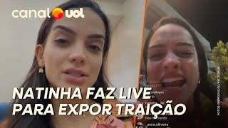 NATINHA DO VÔLEI FAZ LIVE PARA EXPOR TRAIÇÃO: ‘PARA NÃO FICAR PAGANDO PAU PRA ELE’