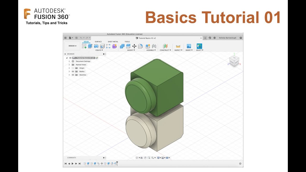 Autodesk Fusion 360 Beginner Tutorial Lmkagig
