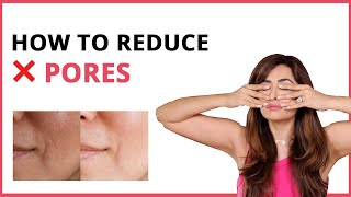 How to shrink enlarged pores - Face exercises for Oily Skin