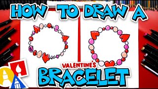 How To Draw A Valentine's Day Bracelet Necklace Jewelry