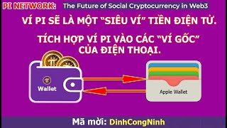 Pi Network: Tích hợp với các Ví Gốc Điện Thoại. Ví Pi Là Một  Siêu Ví Tiền Điện Tử. Rất khủng khiếp!