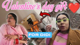 Didi ko jiju ne diya VALENTINE'S DAY 💘 Surprise Gift 🎁 | Sanskari girl vlog