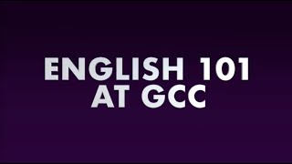 English 101 at GCC