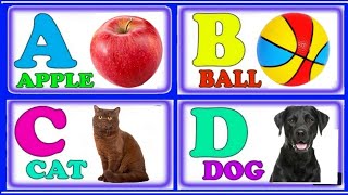 English Alphabet  | ABCD | Learn abcd | Alphabet Vocabulary | A for Apple , B for Ball, C for Cat