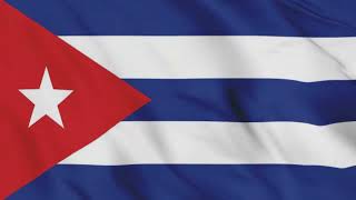 Cuba Flag Waving Animation / 3- min loop / free 4k stock footage