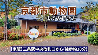 【京阪三条駅】中央改札口から京都市動物園までの行き方