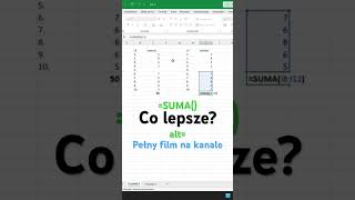 Sumowanie komórek w Excelu