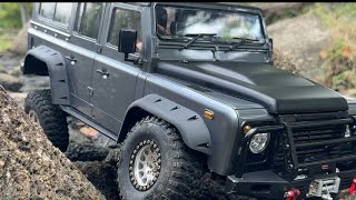 Land Rover defender d110 RC trail (absima landi yk4104) ディフェンダー スケールクローラー ロッククローラー ロッククローリング　ラジコン