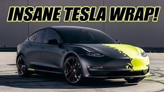 INSANE TESLA MODEL 3 WRAP | SYNC WRAPS