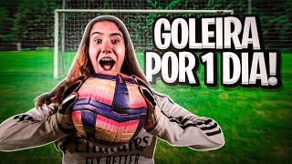 VIREI GOLEIRA POR UM DIA😱⚽️ E DESAFIEI UM GOLEIRO PROFISSIONAL!!!!