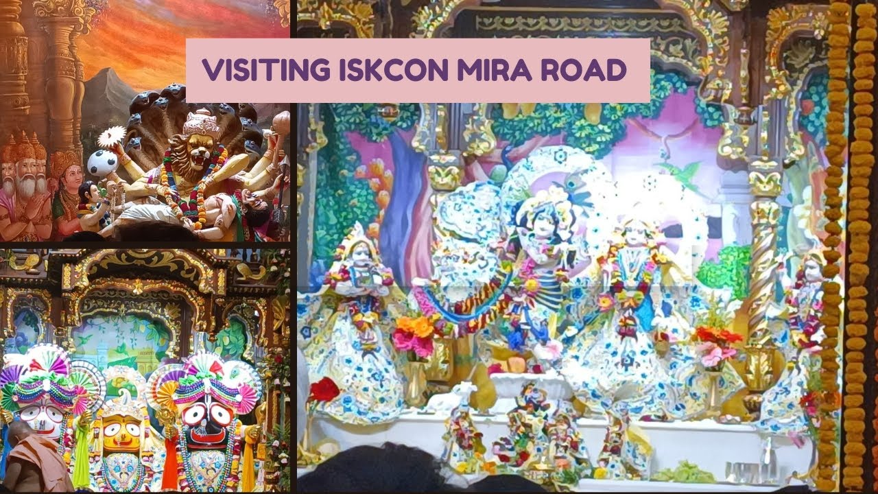 Visiting #ISKCON Temple Mira Road || ISKCON Vlog || Evening Aarti ...